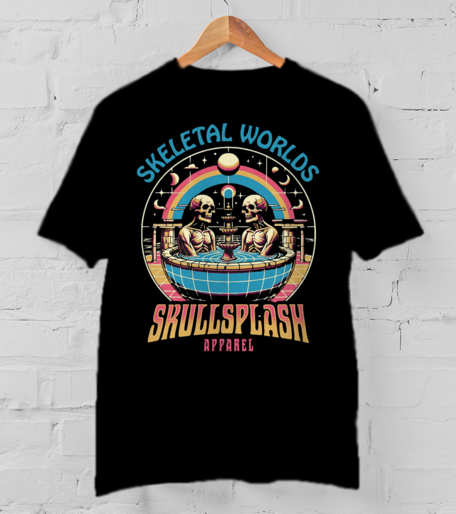 Skeletal Worlds SkullSplash T-Shirt