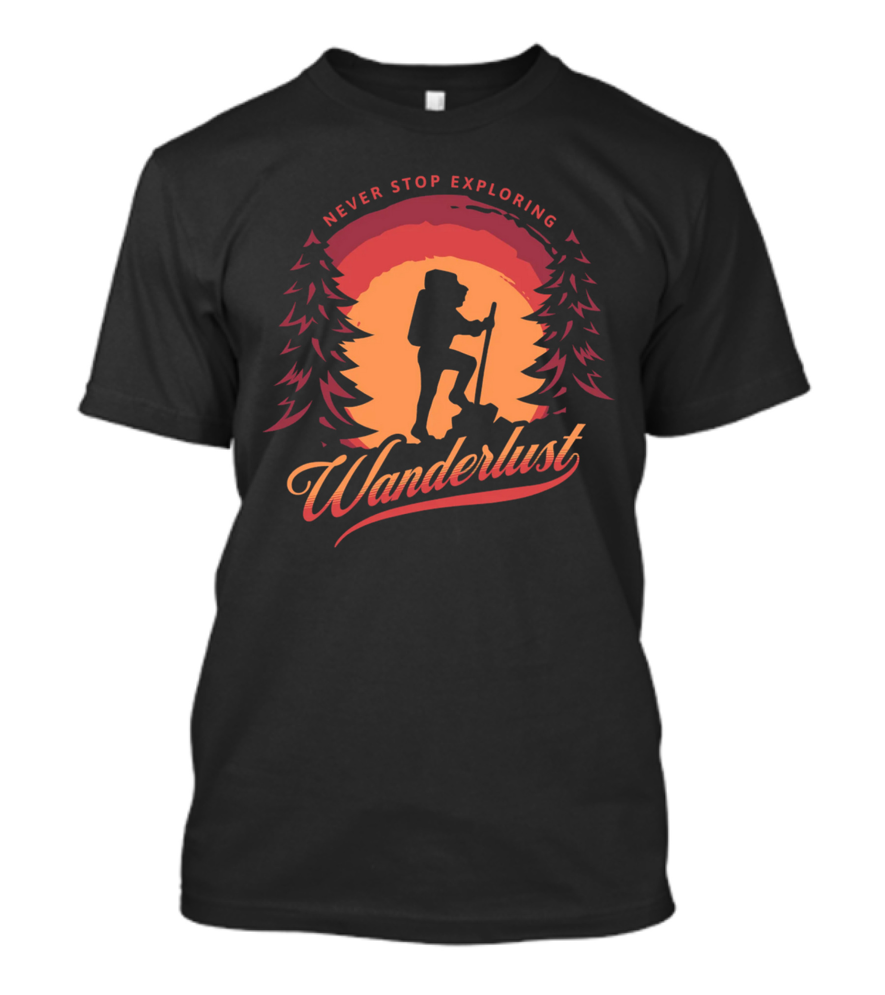 Never Stop Exploring Wanderlust T-Shirt