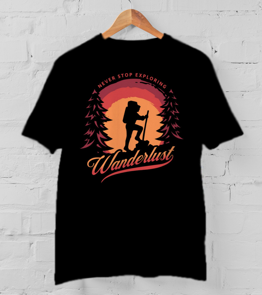 Never Stop Exploring Wanderlust T-Shirt