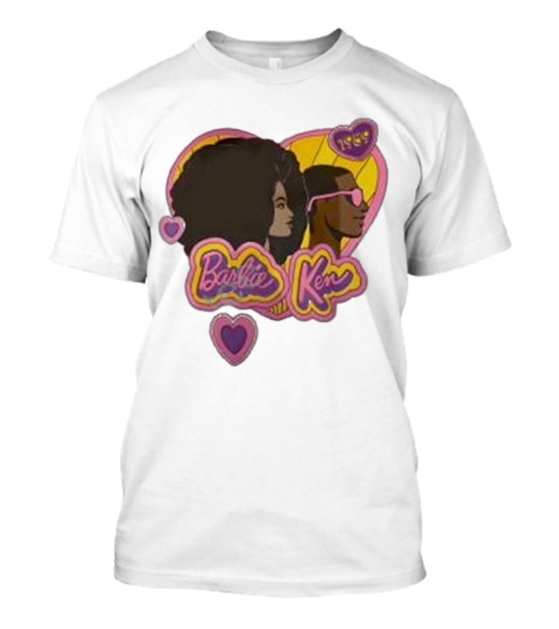 Barbie Ken 1959 New Movie Retro Heart Icons T-Shirt