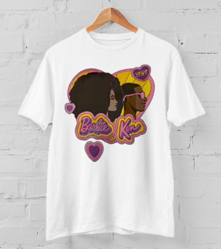 Barbie Ken 1959 New Movie Retro Heart Icons T-Shirt