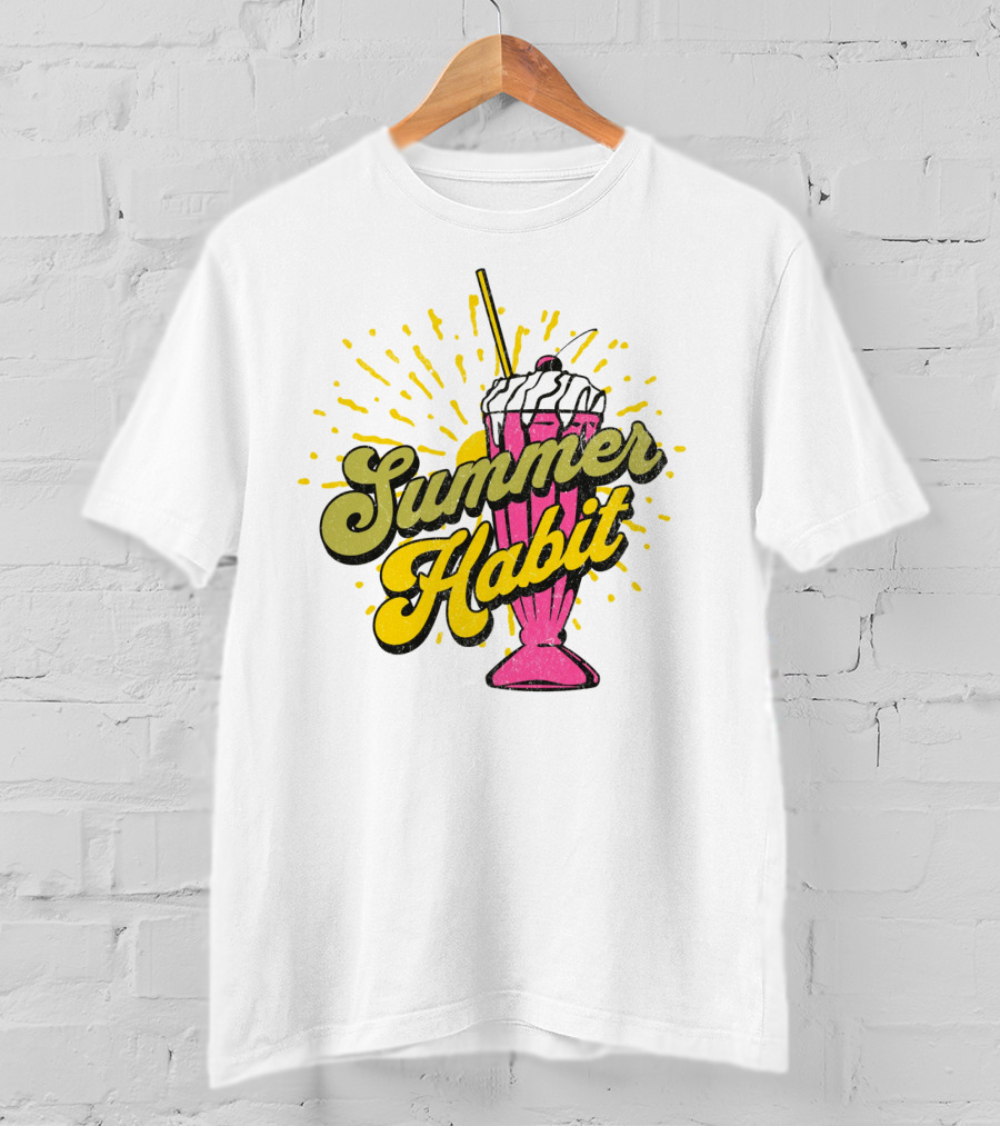 Summer Habit Vibrant Milkshake Burst T-Shirt