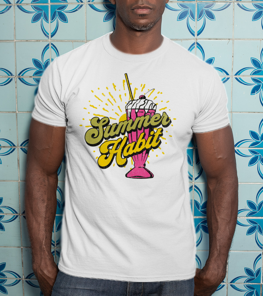Summer Habit Vibrant Milkshake Burst T-Shirt
