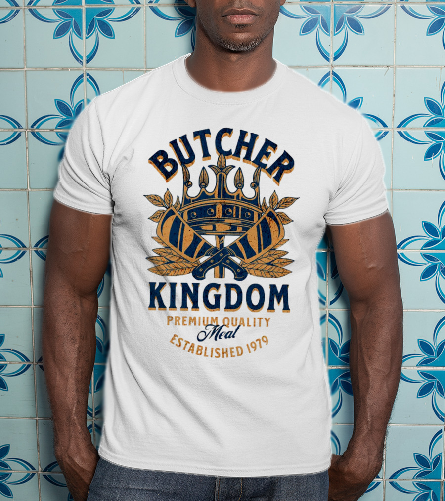 Butcher Kingdom Meat Royal Established 1979 T-Shirt