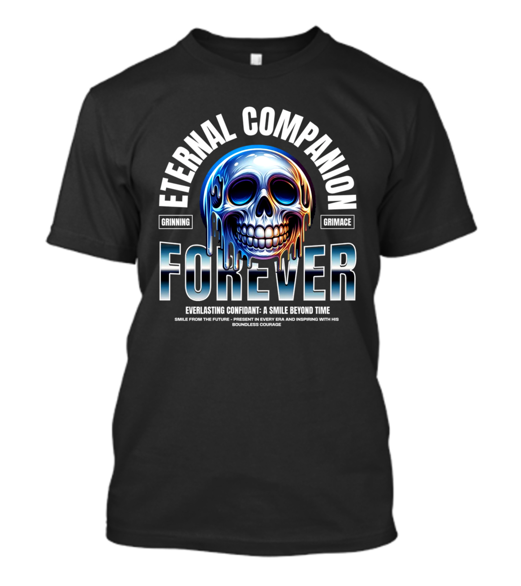 Eternal Companion Forever: Grinning Grimace Everlasting Confidant - A Smile Beyond Time T-Shirt
