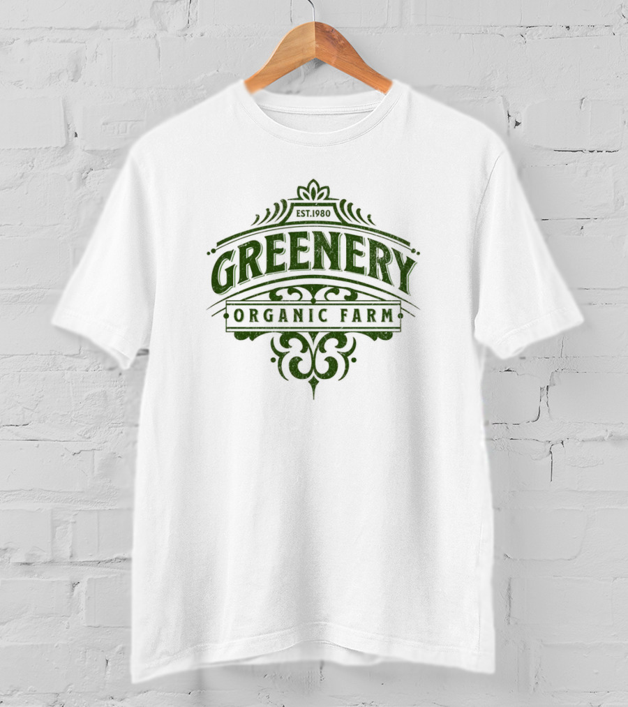 Est. 1980 Greenery Organic Farm T-Shirt