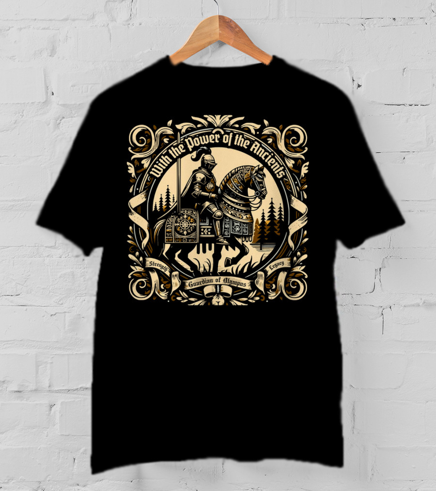 With The Power Of The Ancients Guardian Of Olympus Strength Legacy T-Shirt