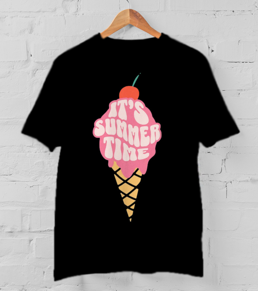 It’s Summer Time Cherry Ice Cream Cone T-Shirt