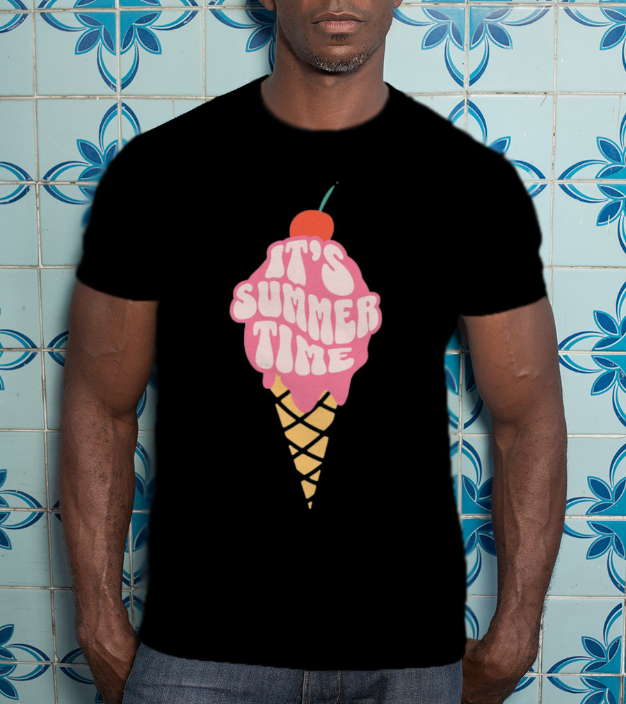 It’s Summer Time Cherry Ice Cream Cone T-Shirt