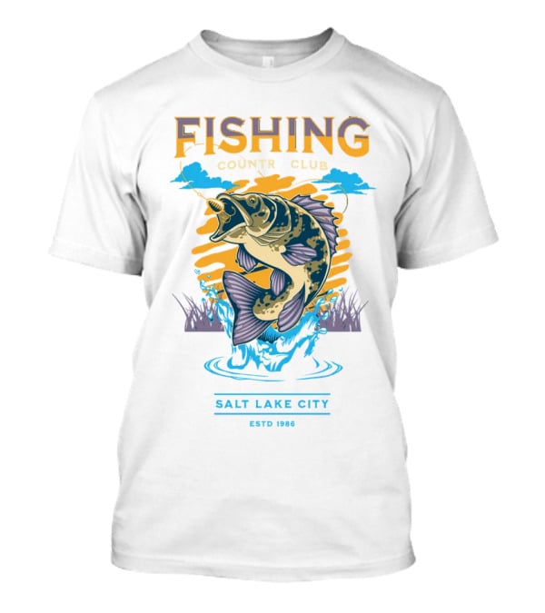 Fishing Country Club Salt Lake City Estd 1986 T-Shirt