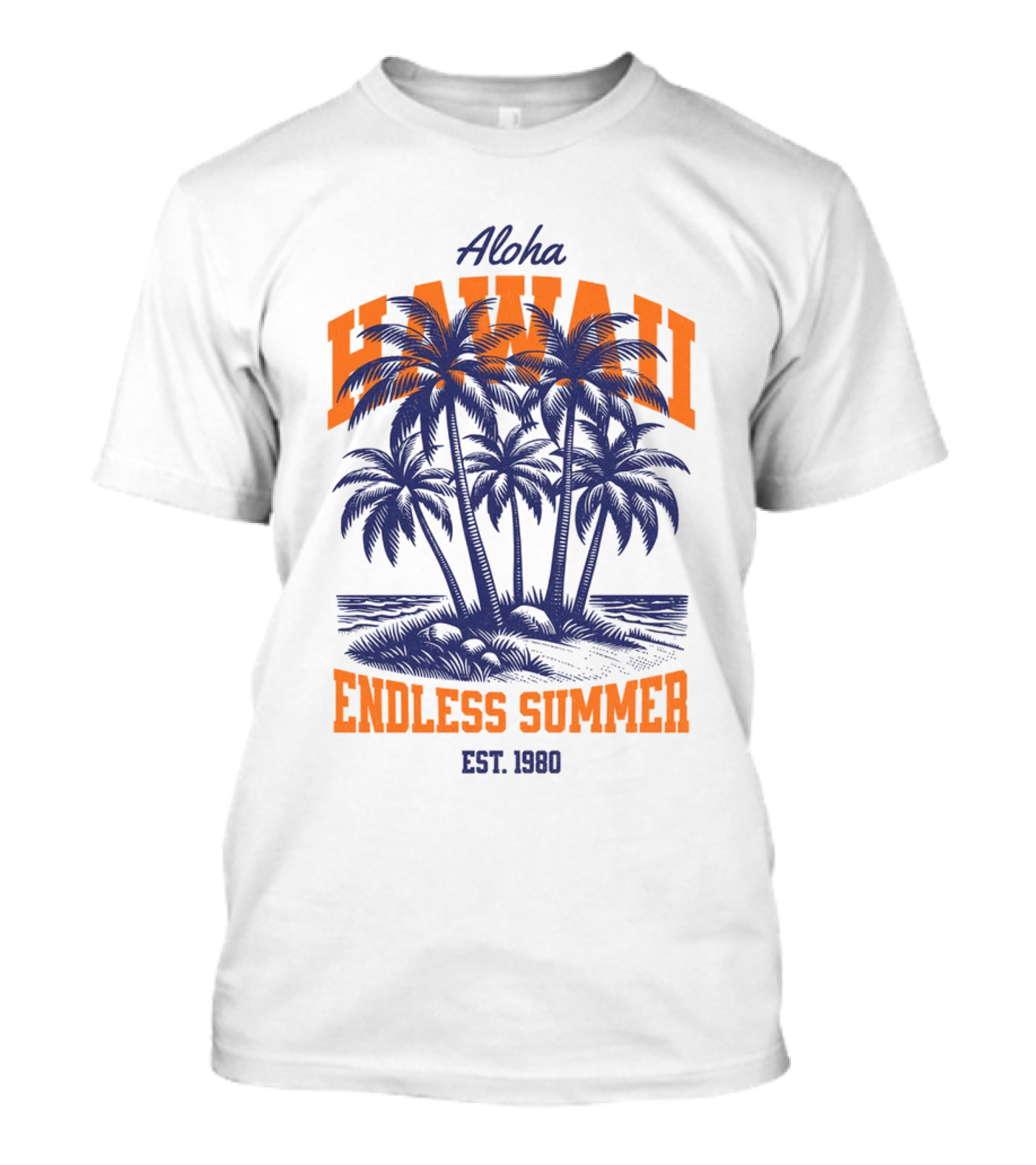 Aloha Hawaii Endless Summer Est 1980 Vintage T-Shirt