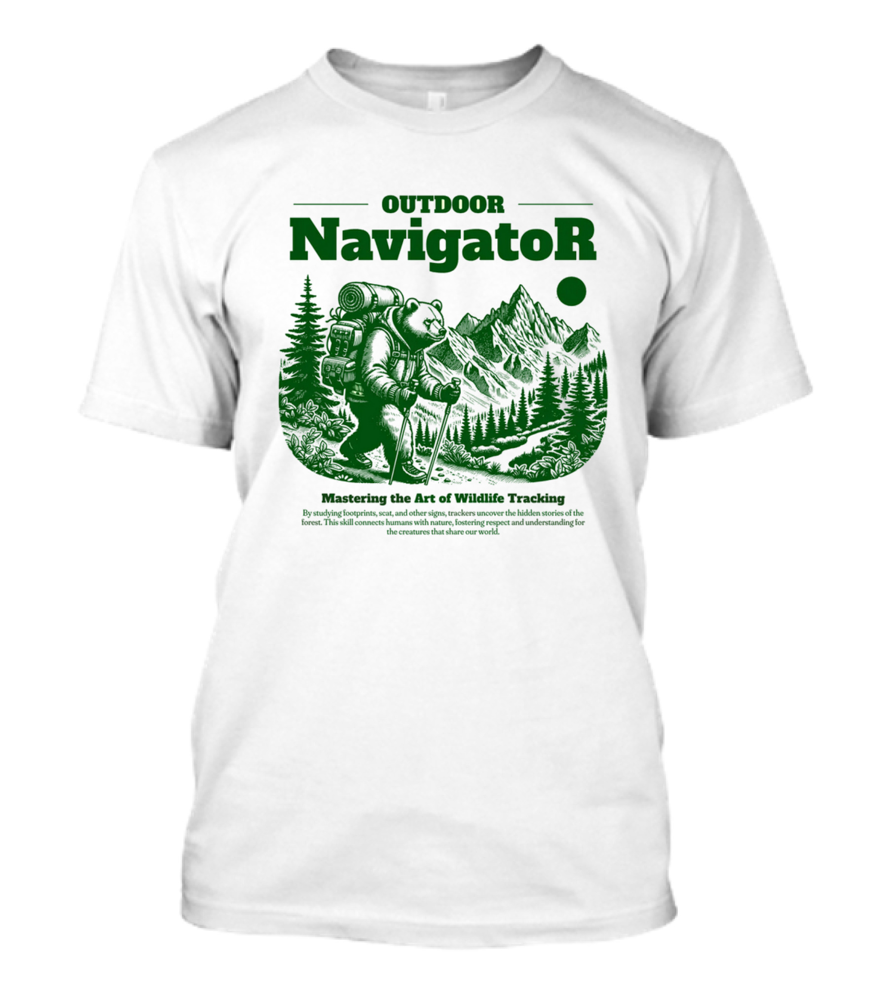 OUTDOOR Navigator Mastering The Art Of Wildlife Tracking T-Shirt