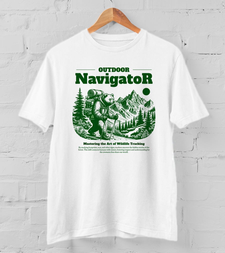 OUTDOOR Navigator Mastering The Art Of Wildlife Tracking T-Shirt