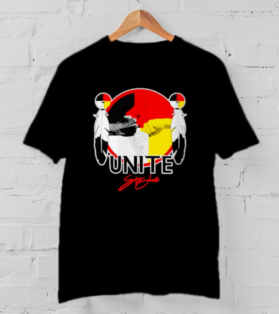 Unite Strong With Native American Symbols T-Shirt