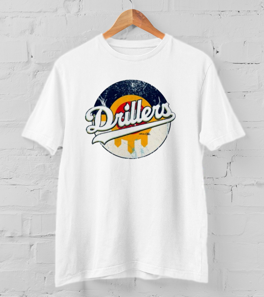 Drillers Retro Circle Logo T-Shirt