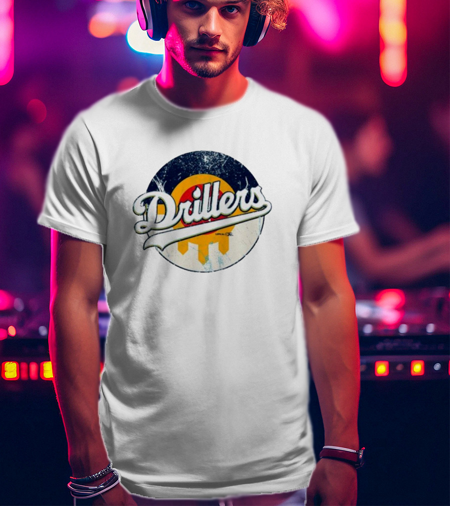 Drillers Retro Circle Logo T-Shirt