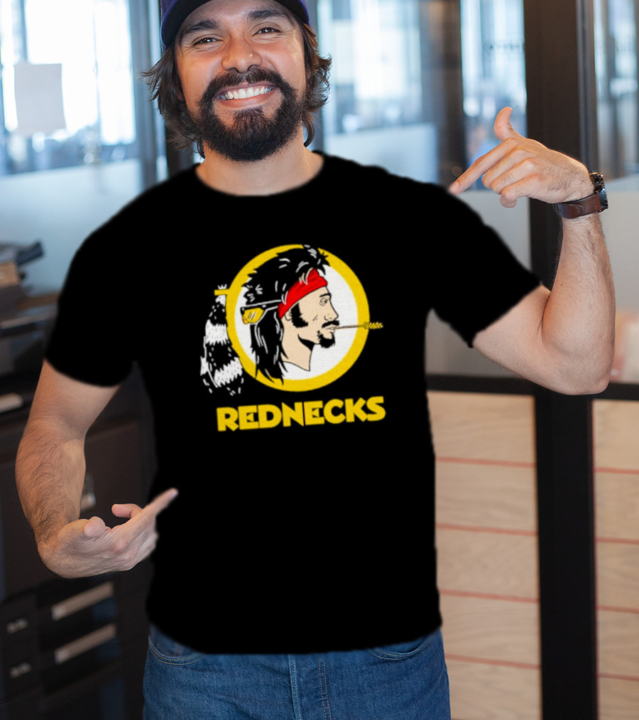 Rednecks Parody Logo With Bandana And Corn Stalk T-Shirt