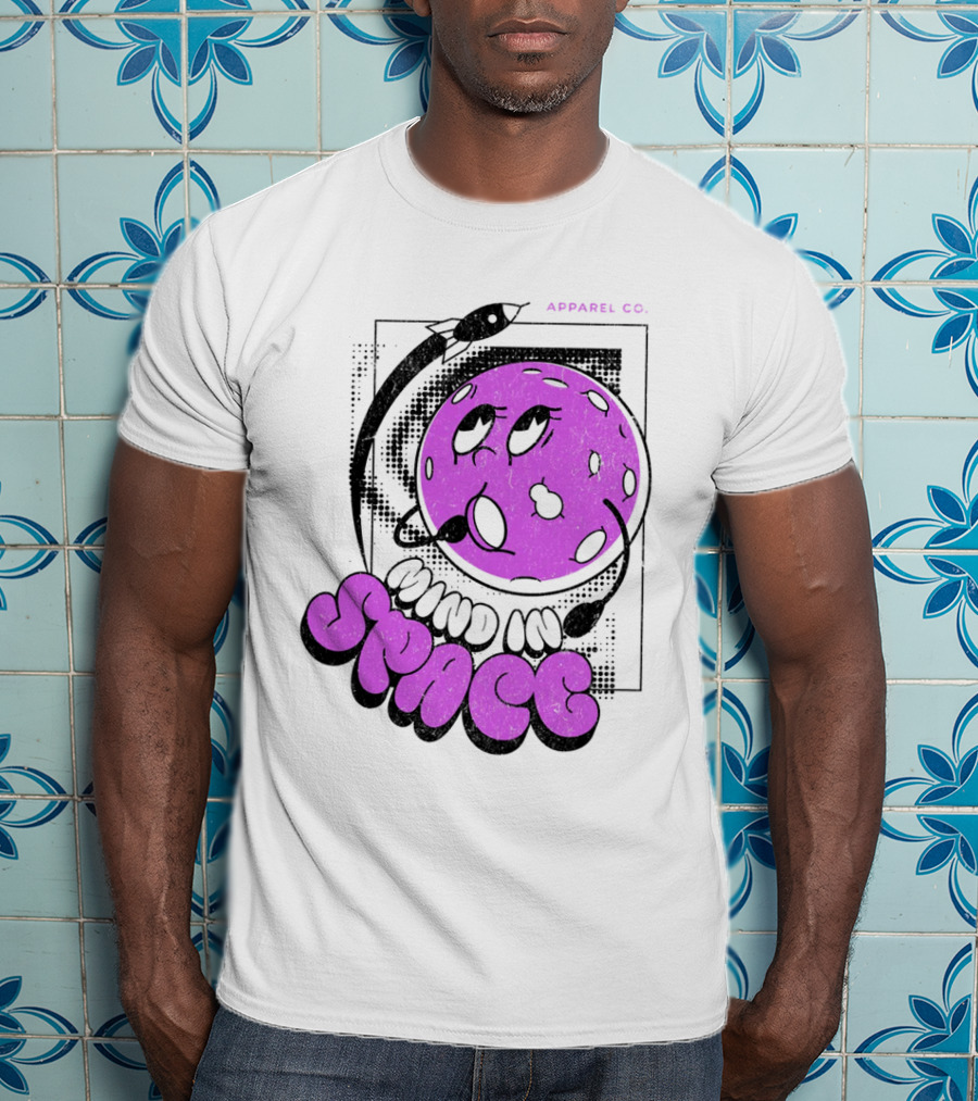 Mind In Space Apparel Co Cartoon Typographic Streetwear T-Shirt