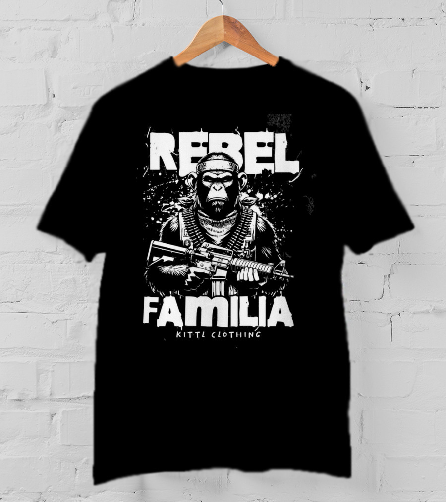 REBEL FAMILIA KITTEL CLOTHING Armed Ape T-Shirt