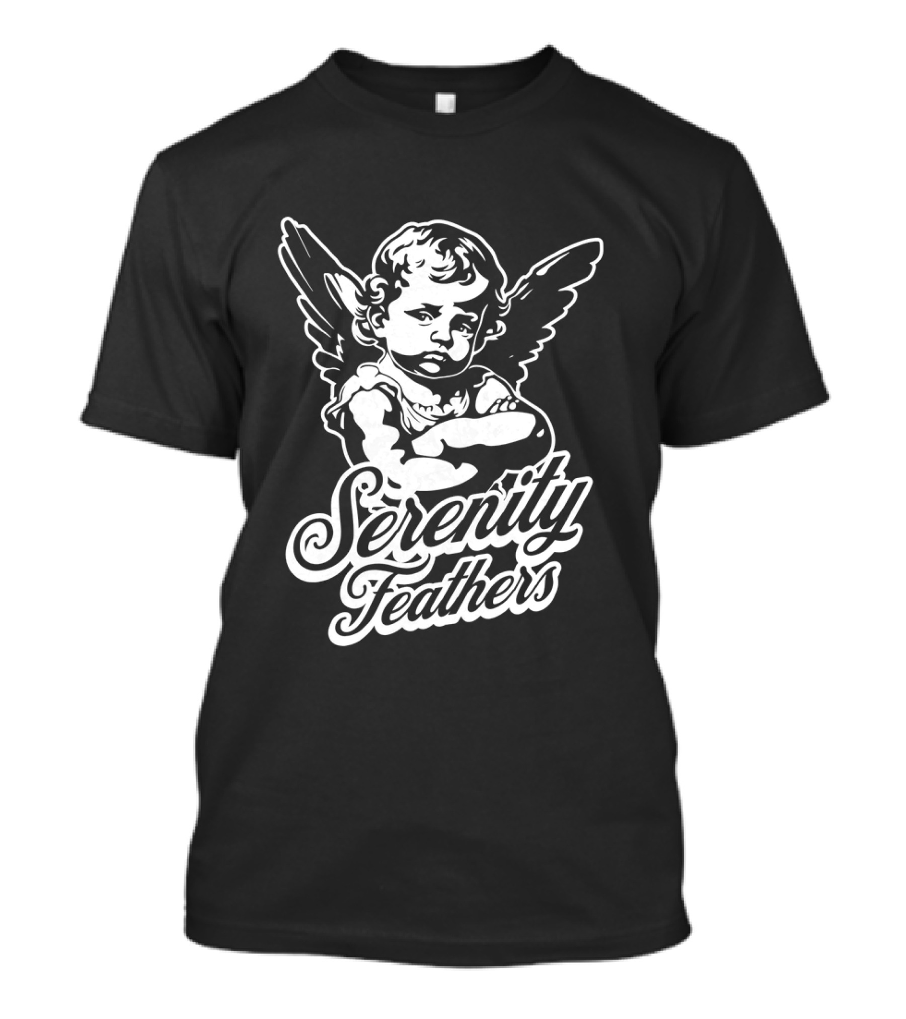 Serenity Feathers Angelic Wings Vintage T-Shirt