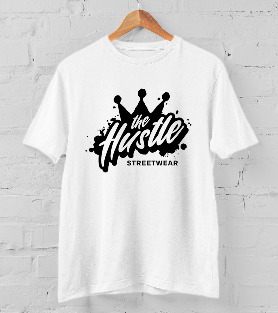 The Hustle Streetwear Crown Splatter T-Shirt