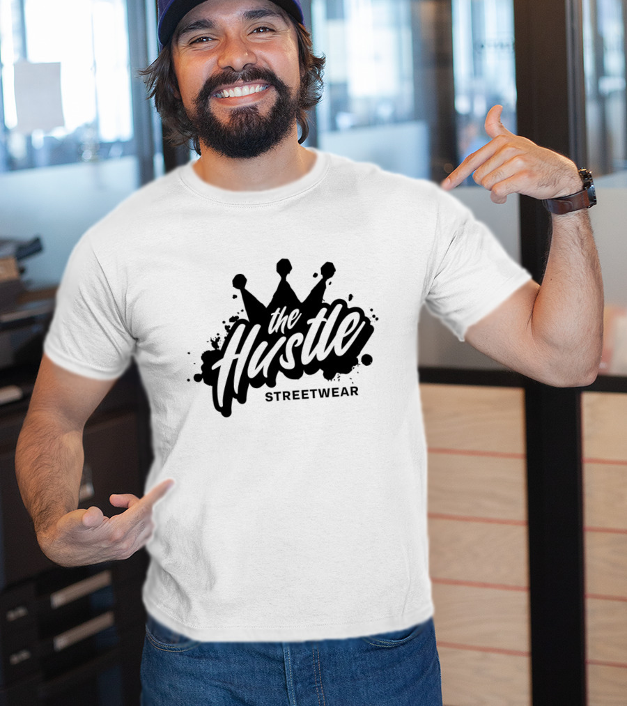 The Hustle Streetwear Crown Splatter T-Shirt