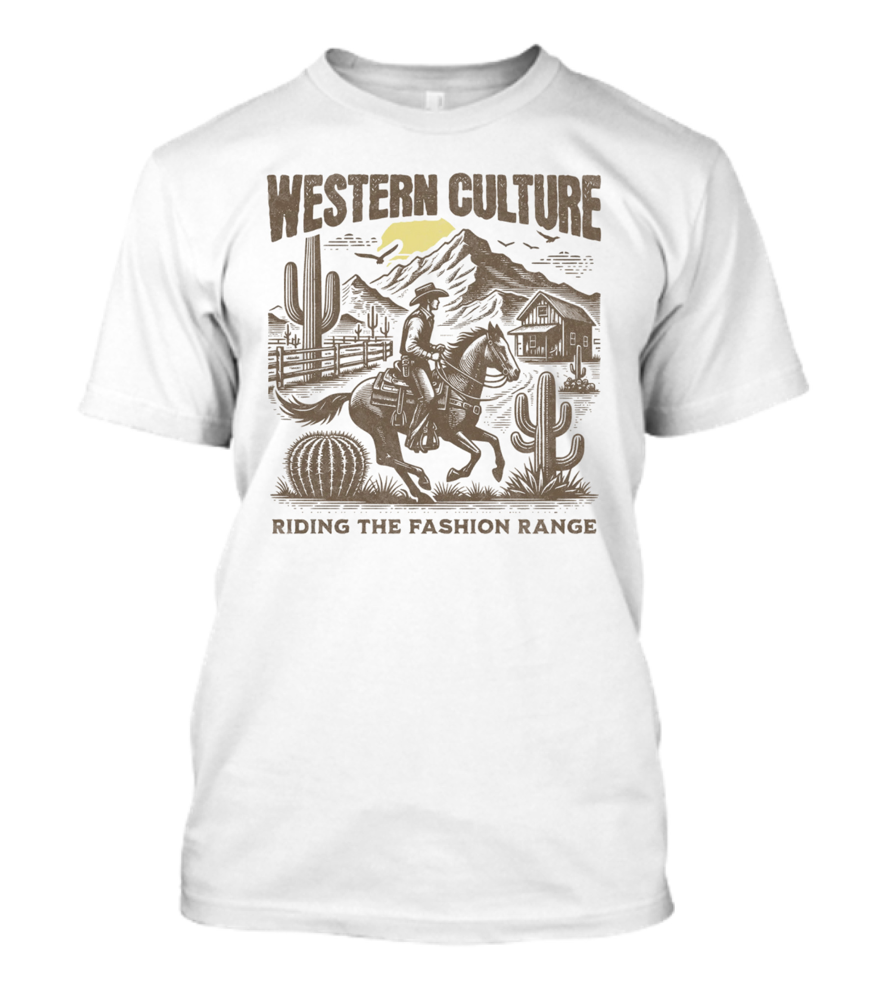 WESTERN CULTURE RIDING THE FASHION RANGE T-Shirt