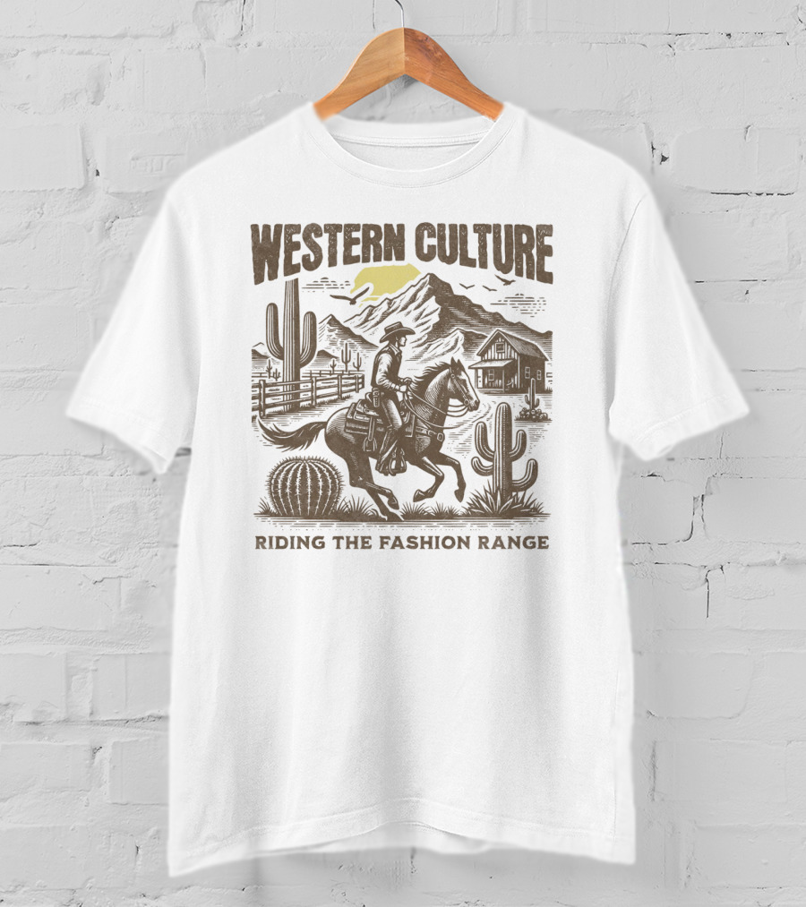 WESTERN CULTURE RIDING THE FASHION RANGE T-Shirt