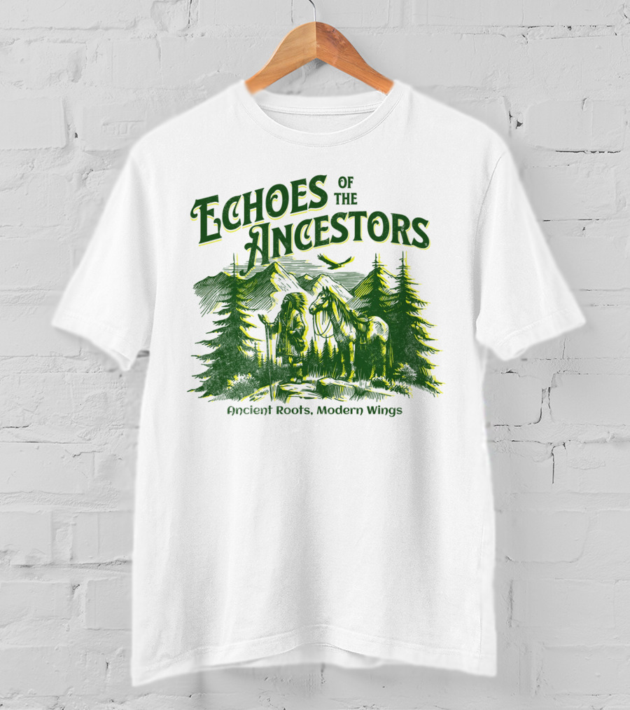 Echoes Of The Ancestors Ancient Roots Modern Wings T-Shirt