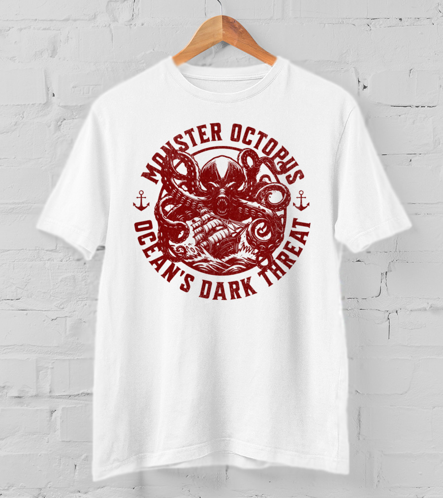 Monster Octopus Ocean's Dark Threat T-Shirt