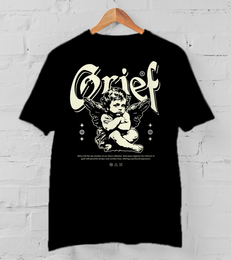 Grief Cupid Streetwear Angelic Expression Collection T-Shirt