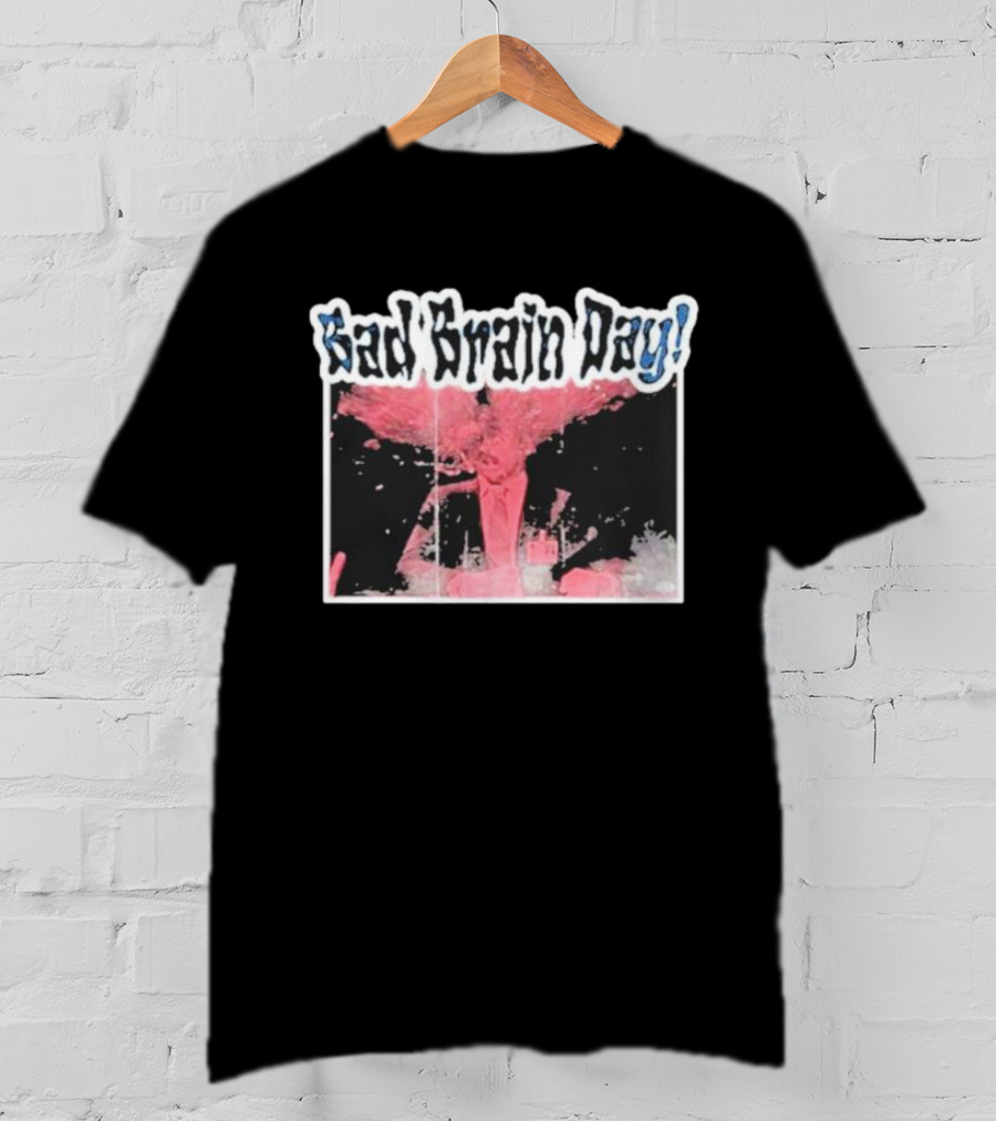 Sad Brain Day Trippy Pink Explosion Visual T-Shirt