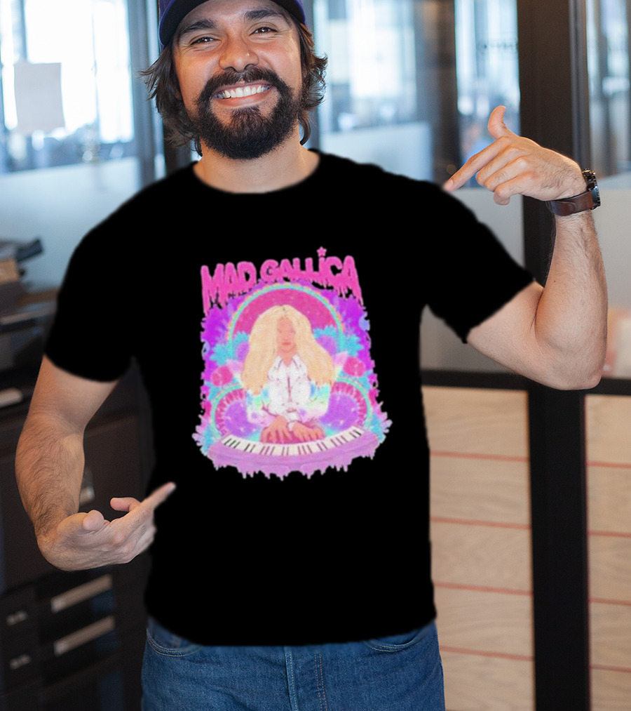 MAD GALLICA PINK RETRO PSYCHEDELIC KEYBOARD T-Shirt
