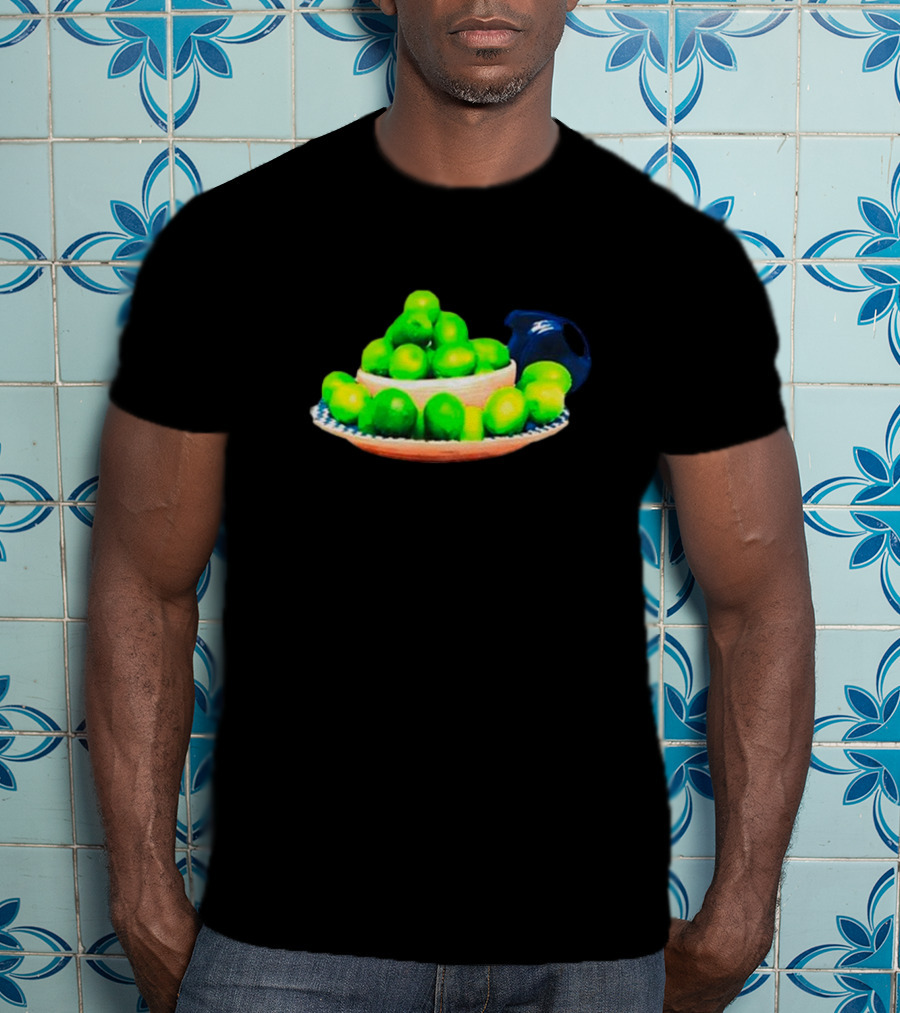 I Love Limes Platter With Blue Jug T-Shirt