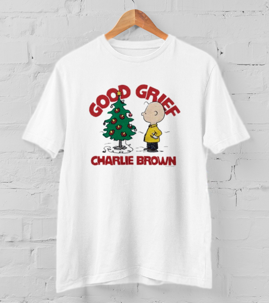 Good Grief Charlie Brown Christmas Tree Scene T-Shirt