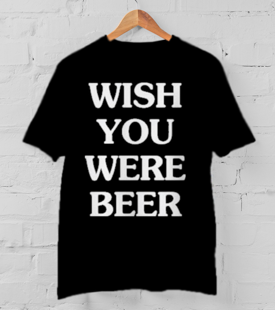 Kansas City Wish You Were Beer Text T-Shirt