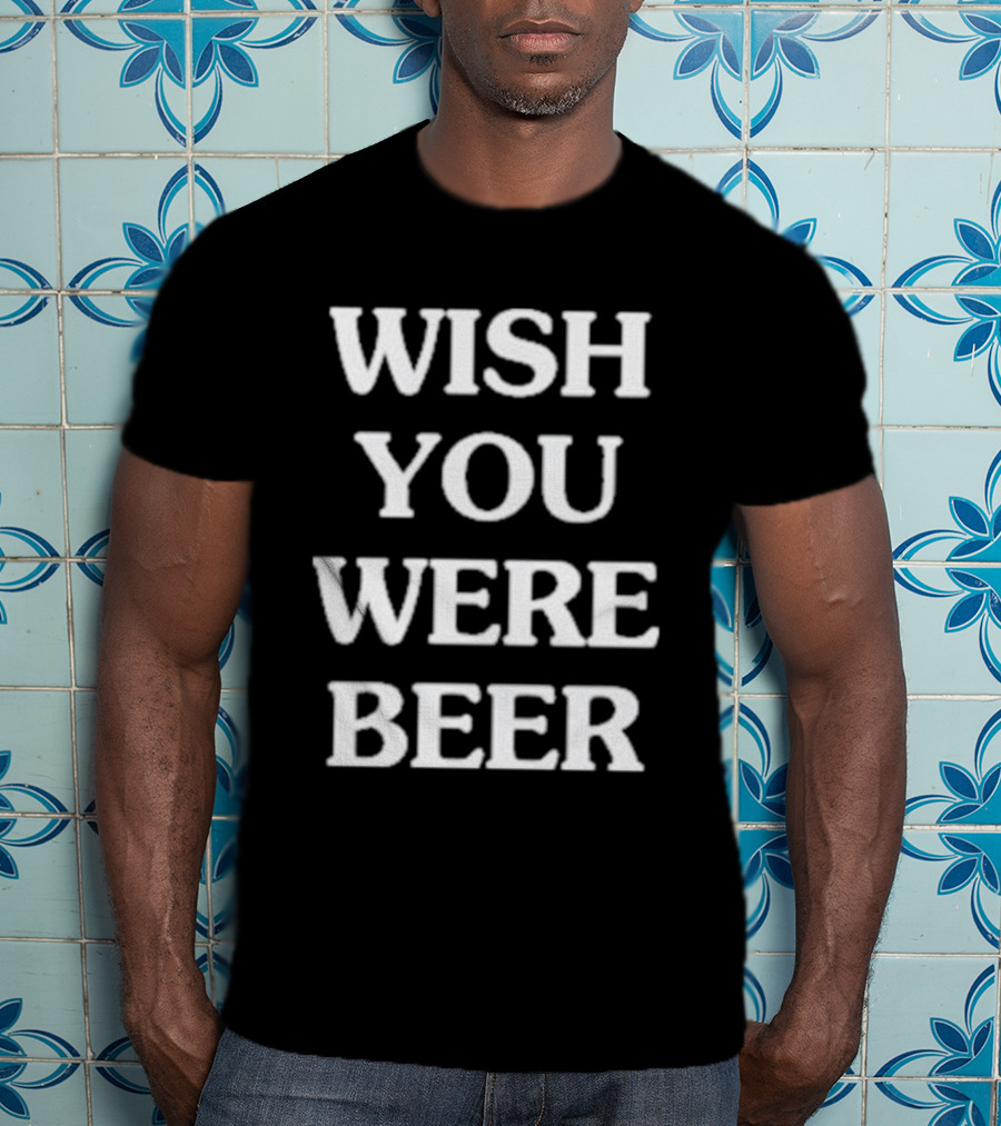 Kansas City Wish You Were Beer Text T-Shirt
