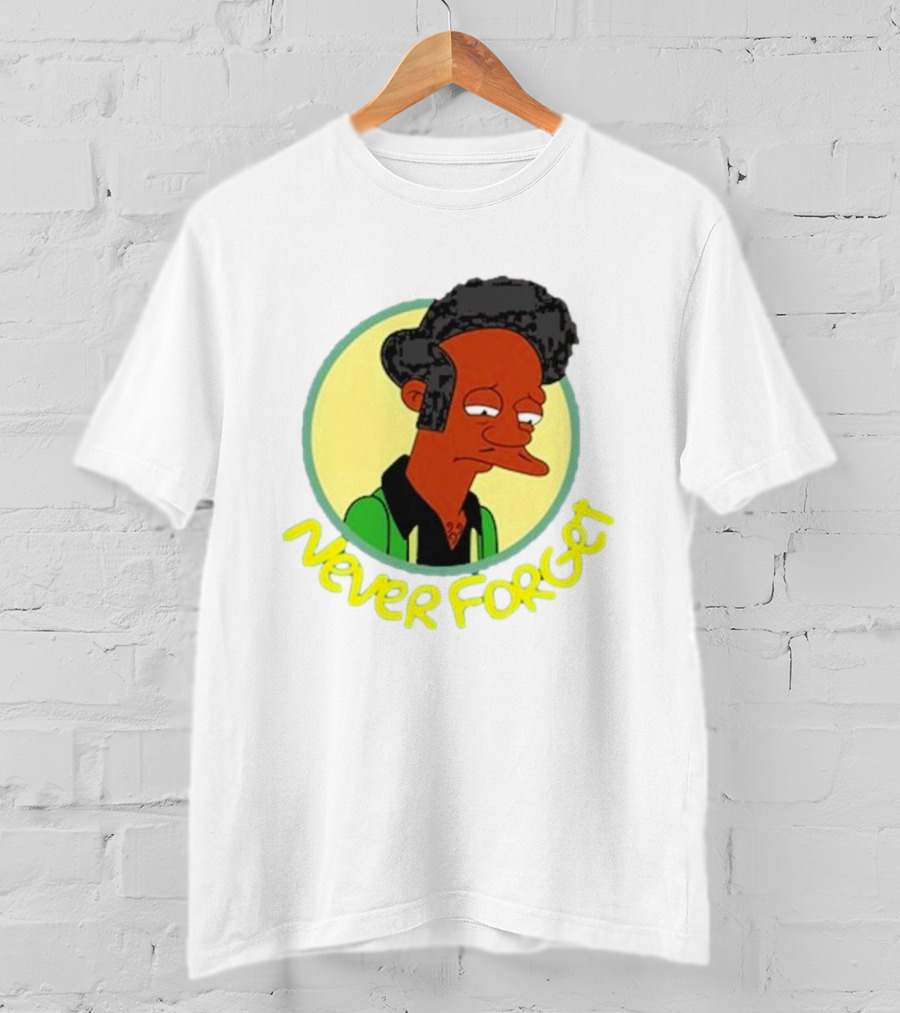Never Forget Apu Simpsons Character T-Shirt