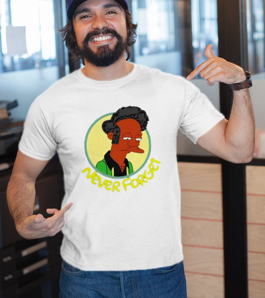 Never Forget Apu Simpsons Character T-Shirt