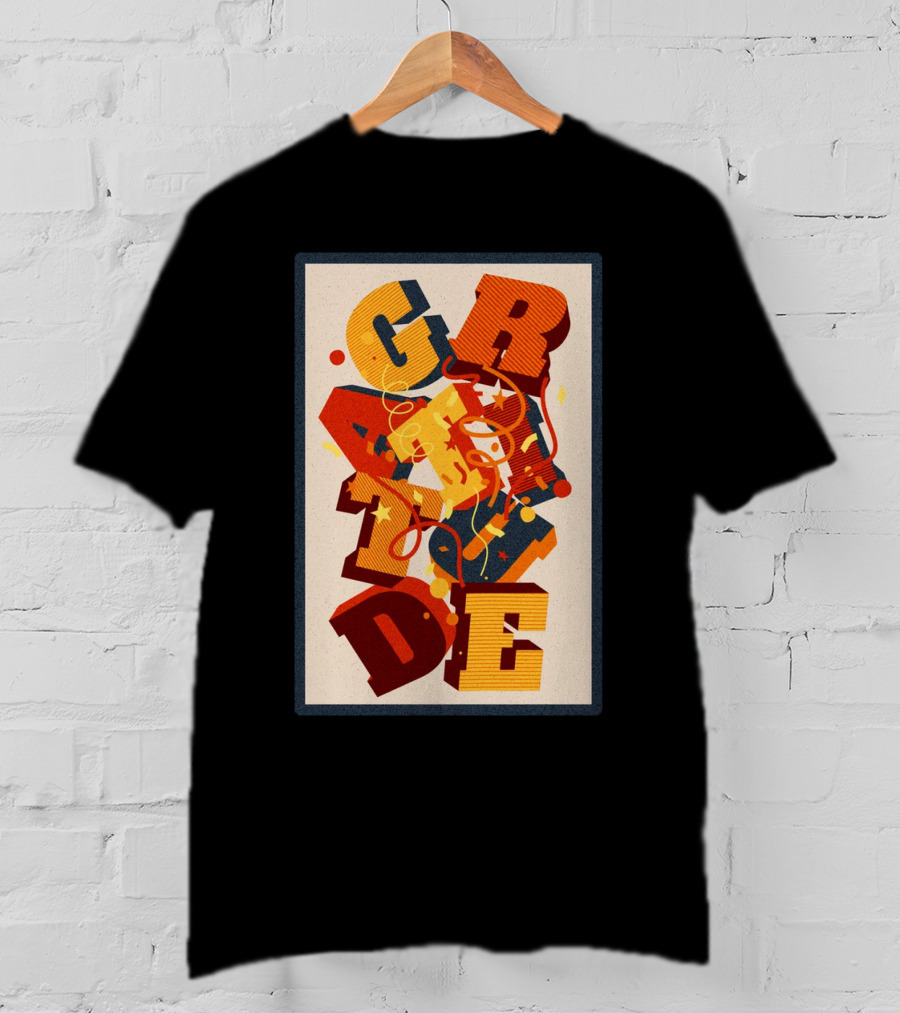 GRADE 3D Letter Explosion T-Shirt