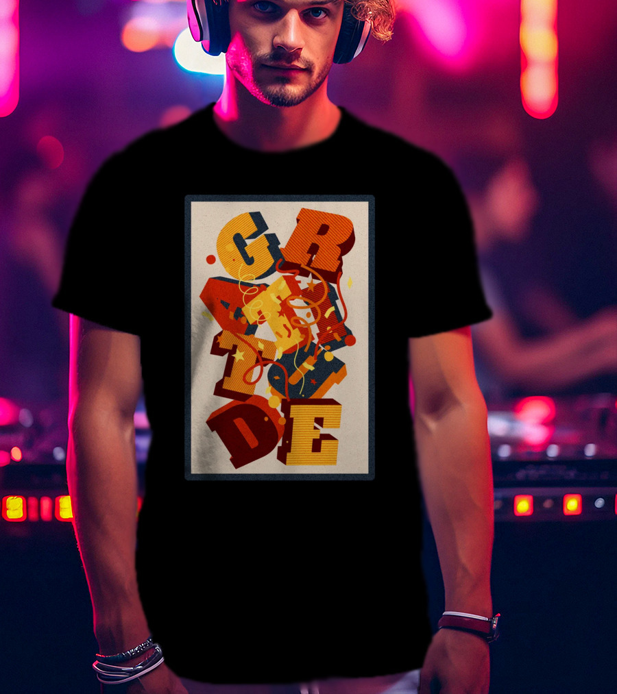 GRADE 3D Letter Explosion T-Shirt