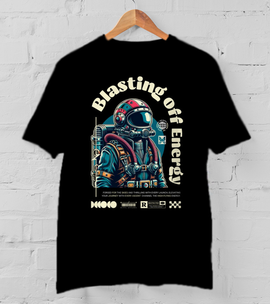Blasting Off Energy Forged For The Skies Thrilling Launch High-Flying Journey T-Shirt