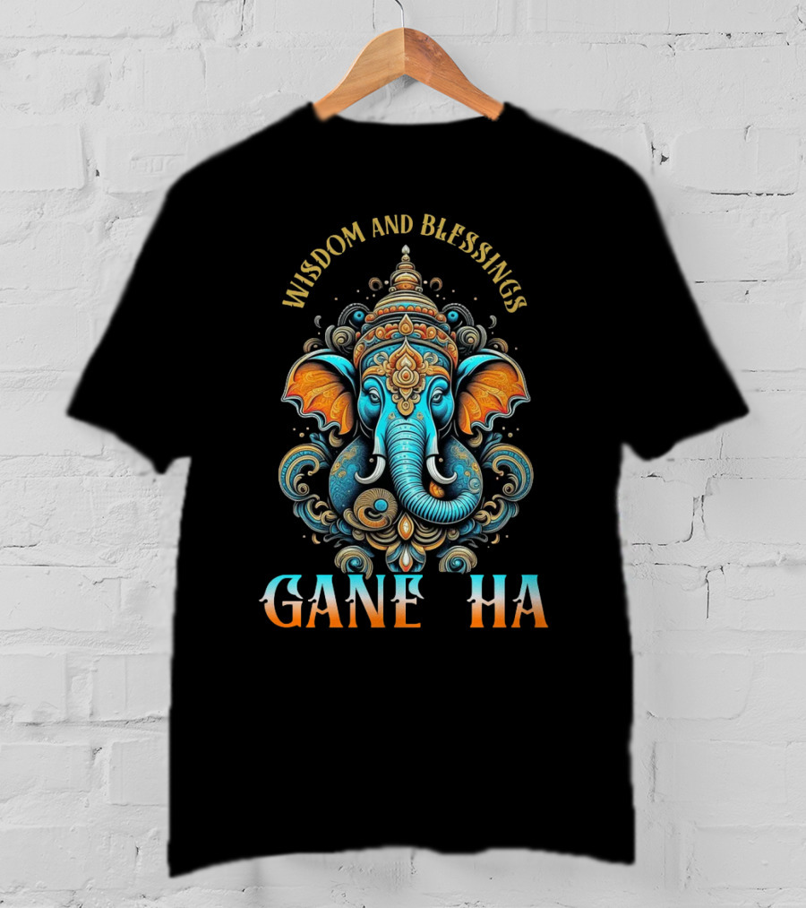 Wisdom And Blessings Ganesha T-Shirt
