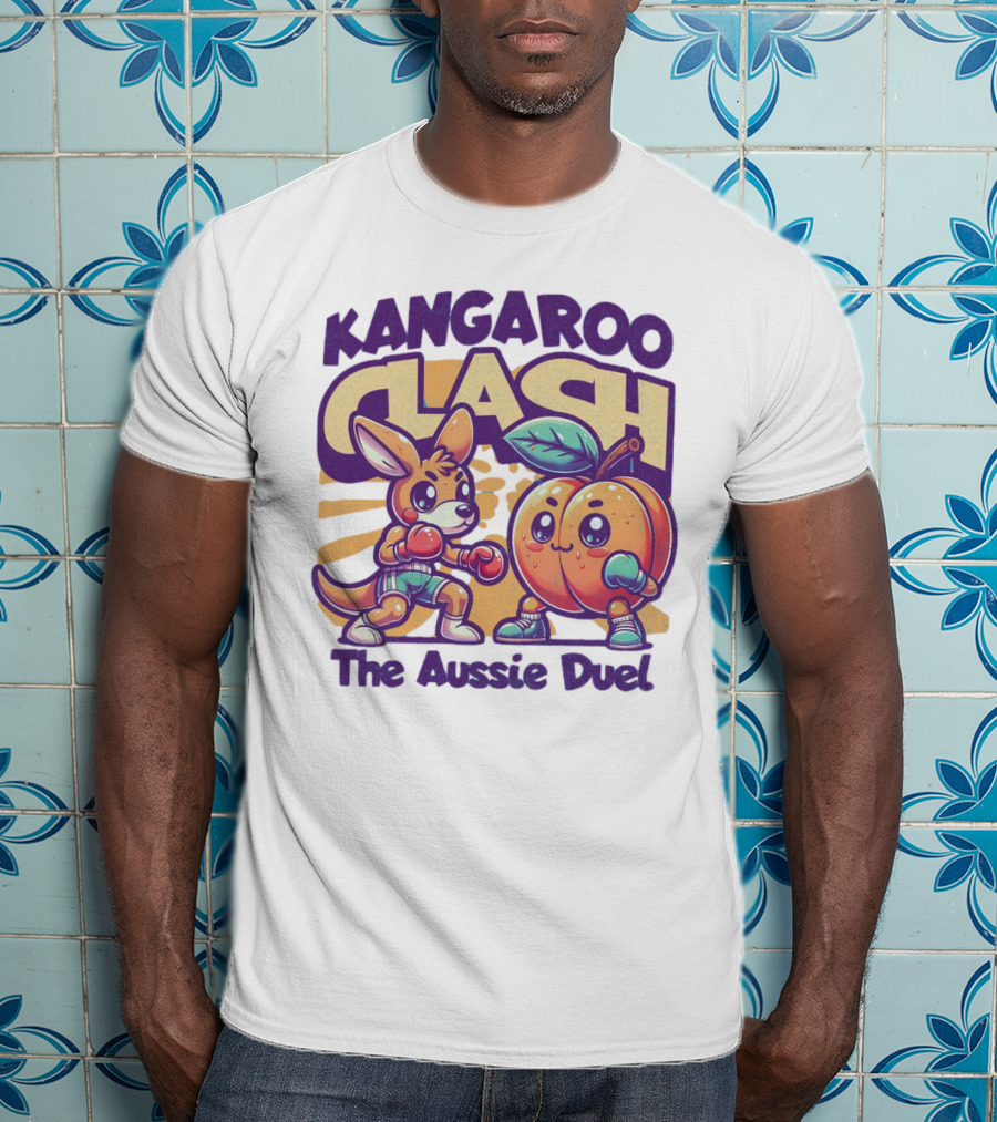 Kangaroo Clash The Aussie Duel T-Shirt