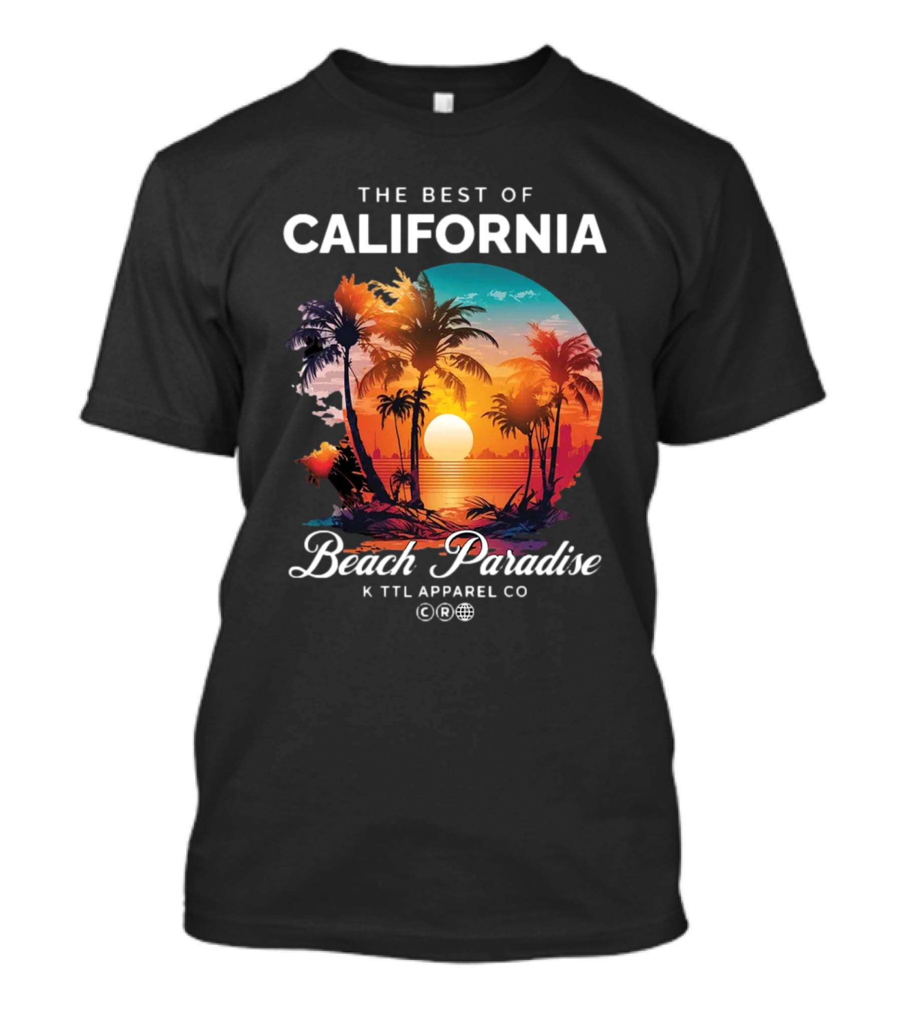 The Best Of California Beach Paradise K TTL Apparel Co T-Shirt