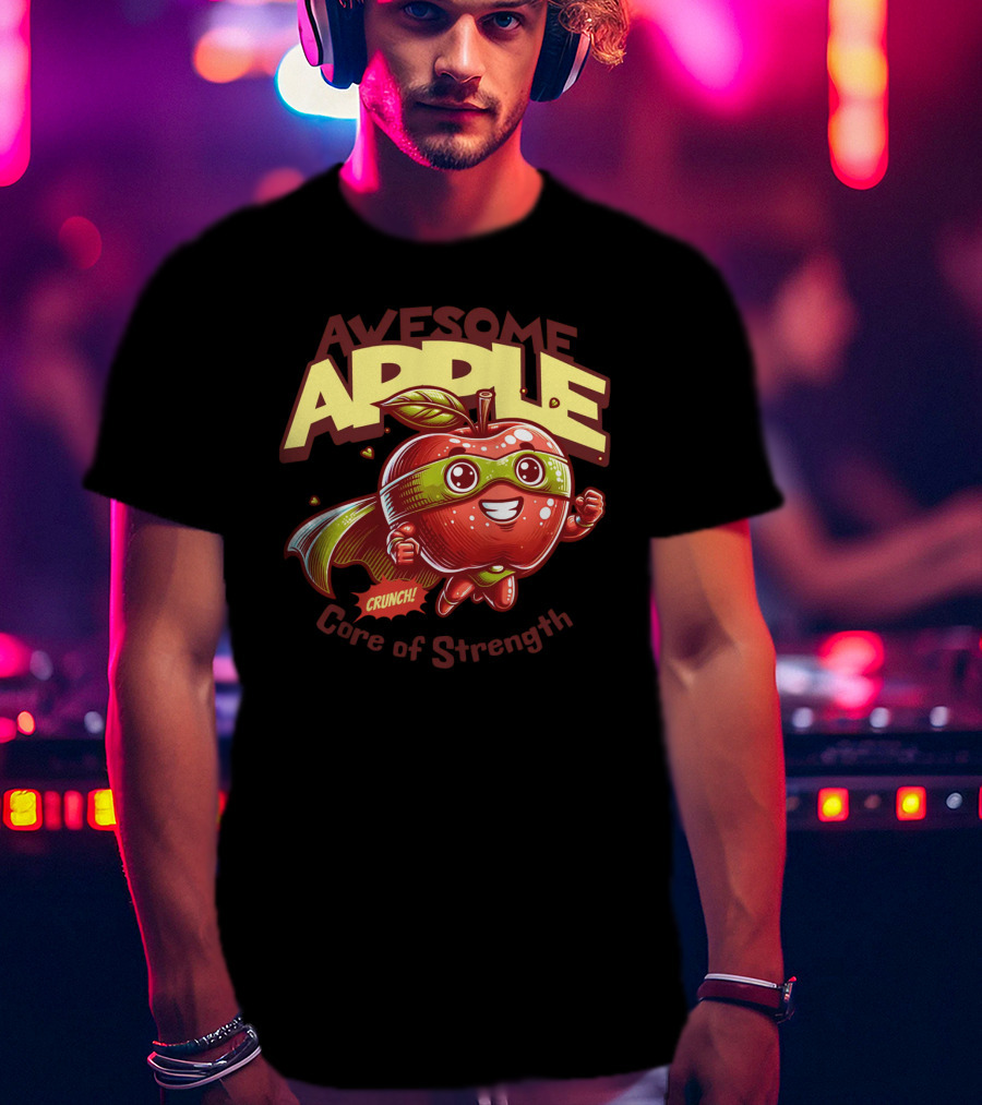 Awesome Apple Crunch Core Of Strength T-Shirt