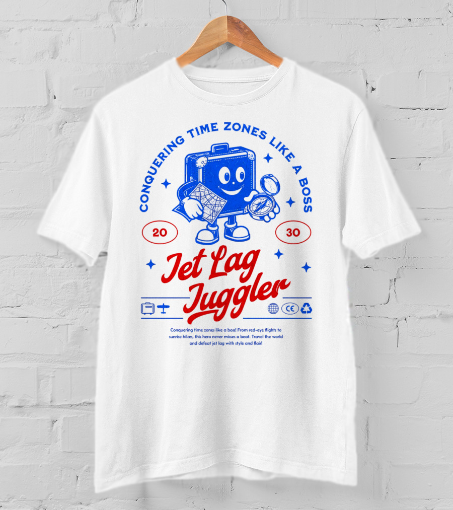 Jet Lag Juggler Conquering Time Zones Like A Boss T-Shirt