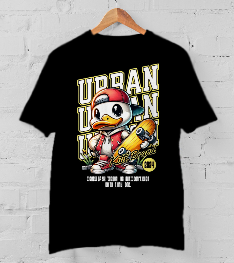 Urban Duck Skateboarding Kittl Brand T-Shirt