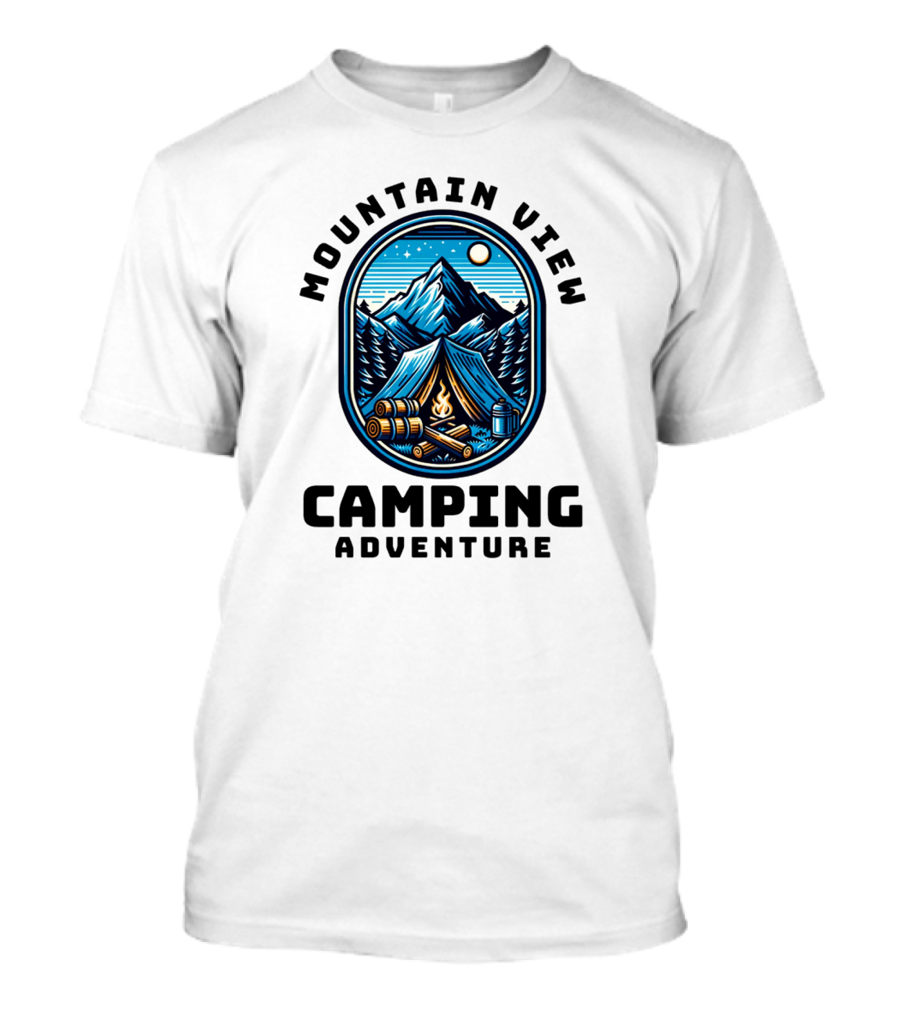 Mountain View Camping Adventure T-Shirt