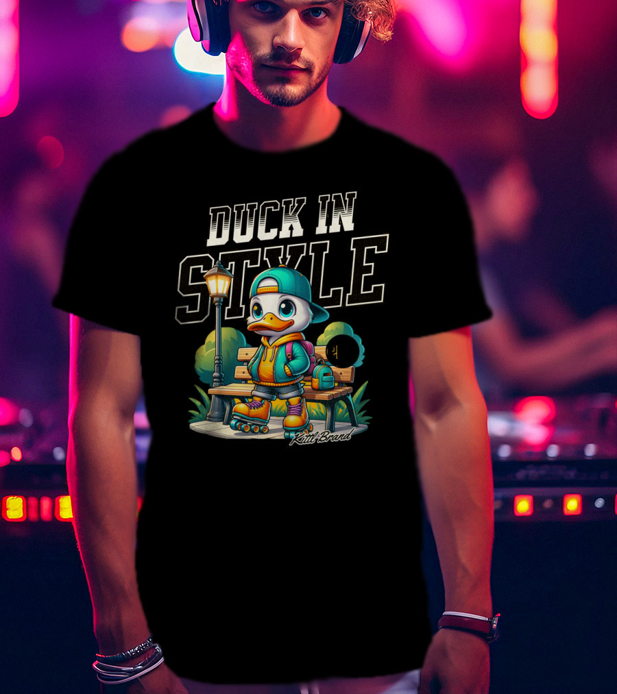 Duck In Style Skating Through Life's Ups And Downs With Friends Around Kutt Brand T-Shirt